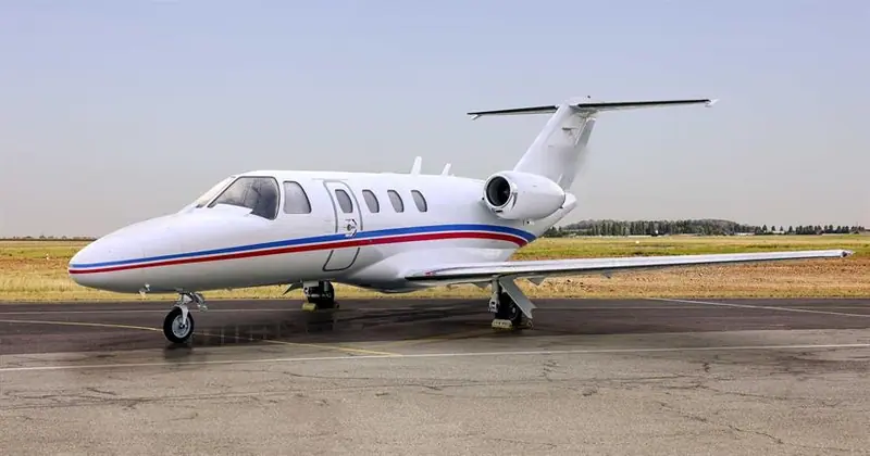 Cessna Citation CJ1 on the apron