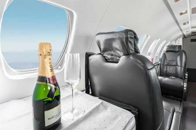 Cessna Citation CJ2 cabin