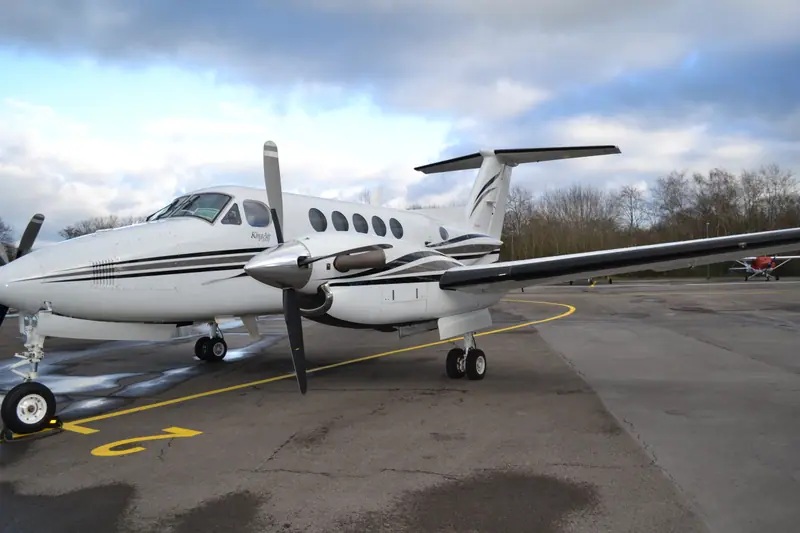 Beechcraft King Air B200 on the apron