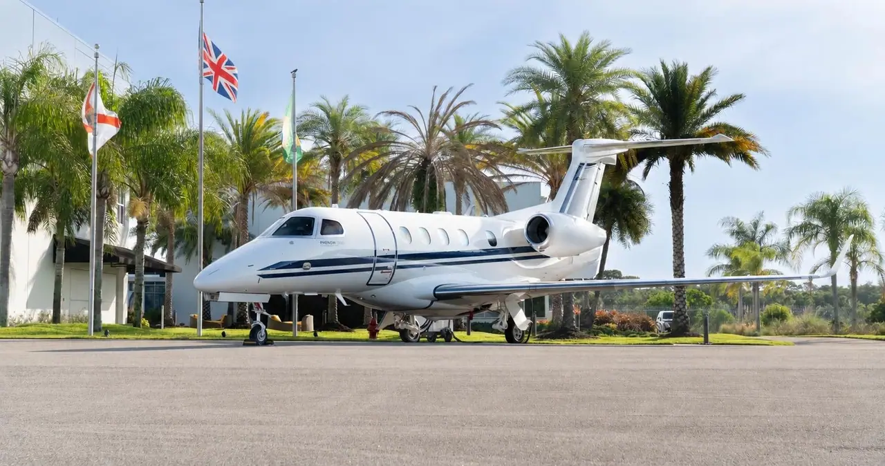 Embraer Phenom 300E on the apron