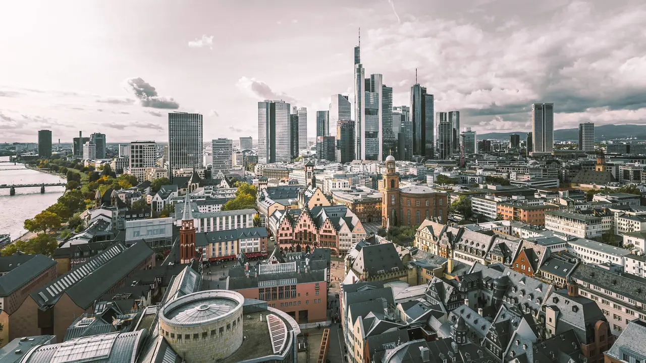 The Frankfurt skyline