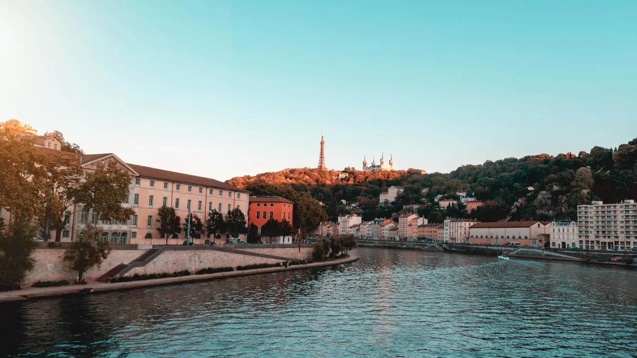 The River Saône, Lyon